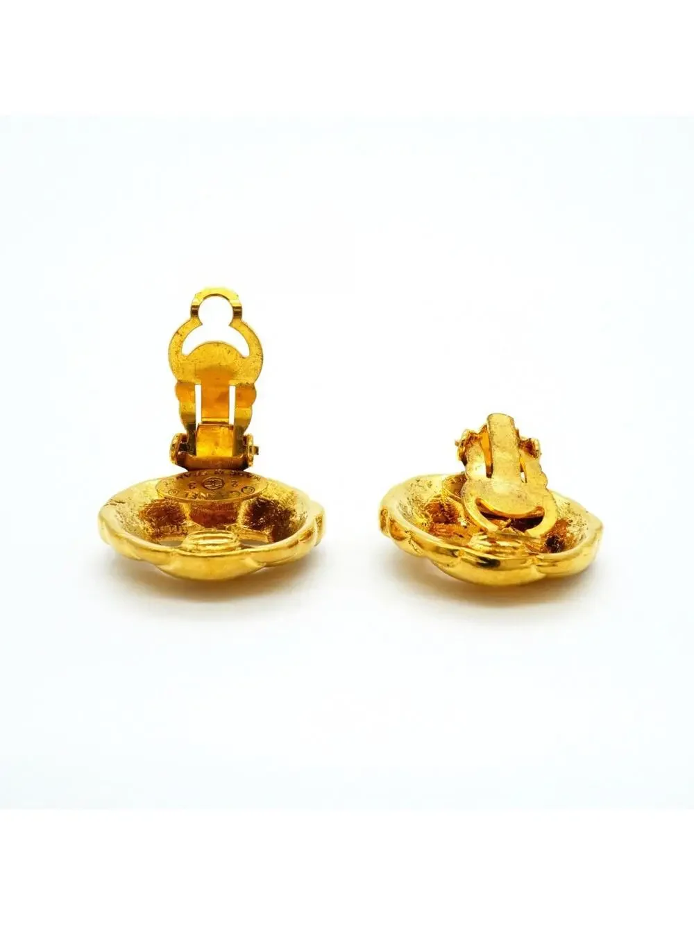 Chanel Cc Logo Circle Clip-On Earrings #299402C71B